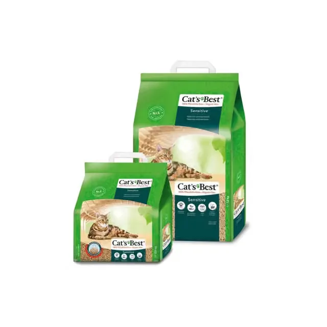 Cát Gỗ Cho Mèo Cat's Best SENSITIVE Vón Cục Siêu Thấm Hút & Kháng Khuẩn