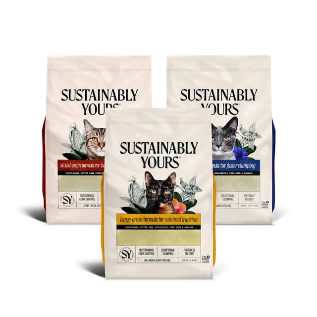 Cát Vệ Sinh Mèo Hữu Cơ Tinh Bột Bắp Và Sắn Petfive Sustainably Yours